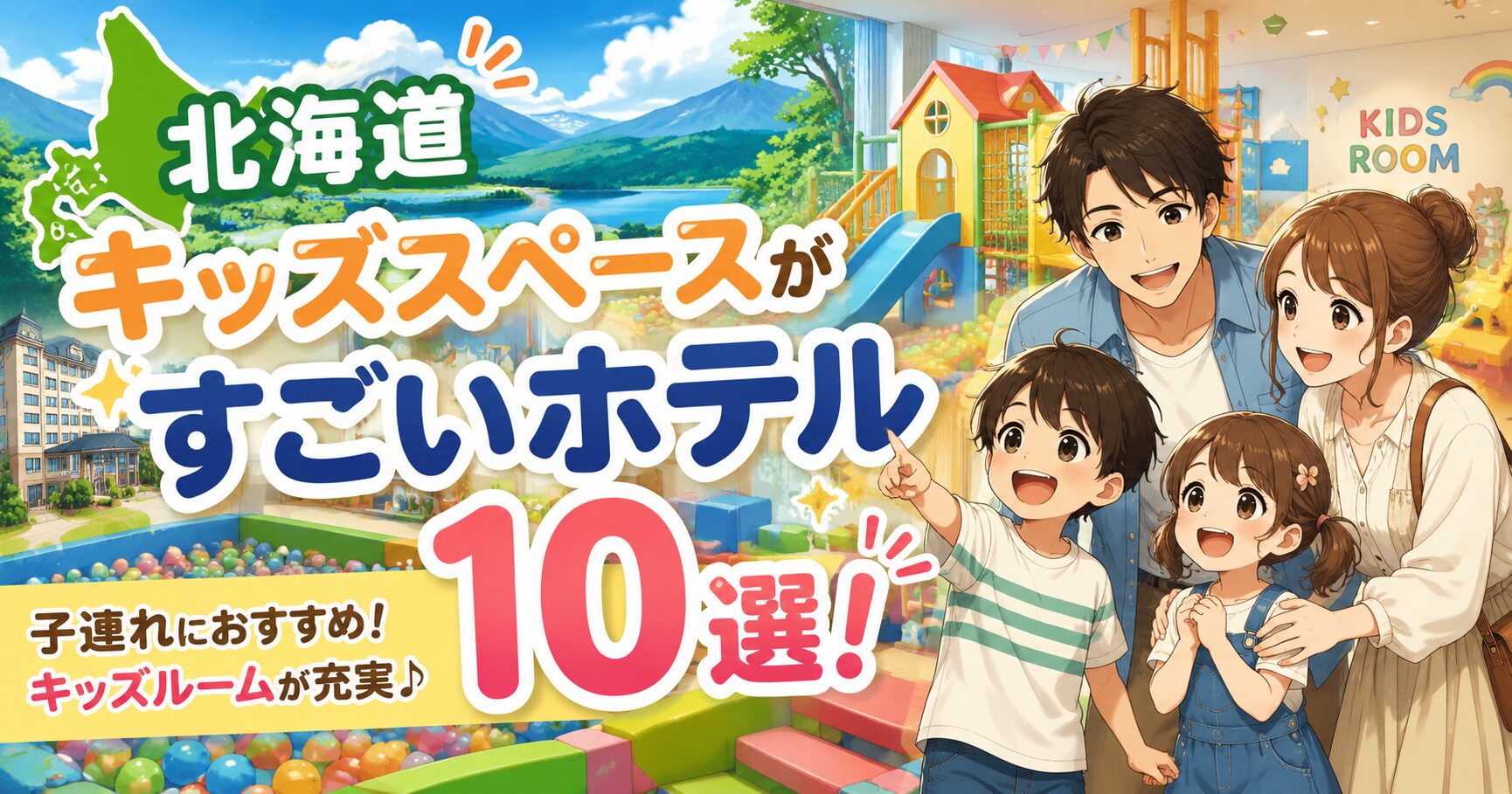 北海道でキッズスペースがすごいホテル10選!子連れにおすすめのキッズルームがあるのはここだ!