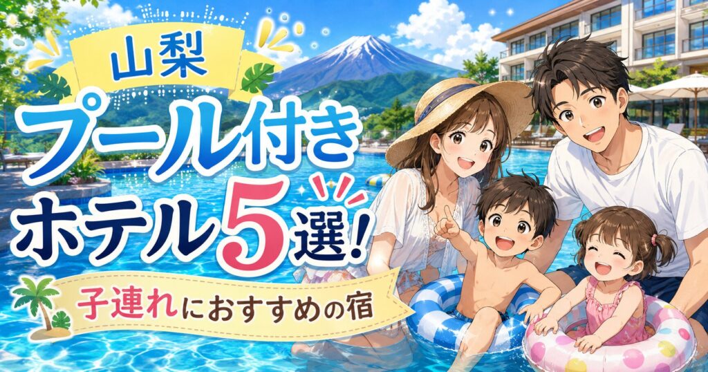【山梨】プール付きホテル5選！子連れにおすすめの宿