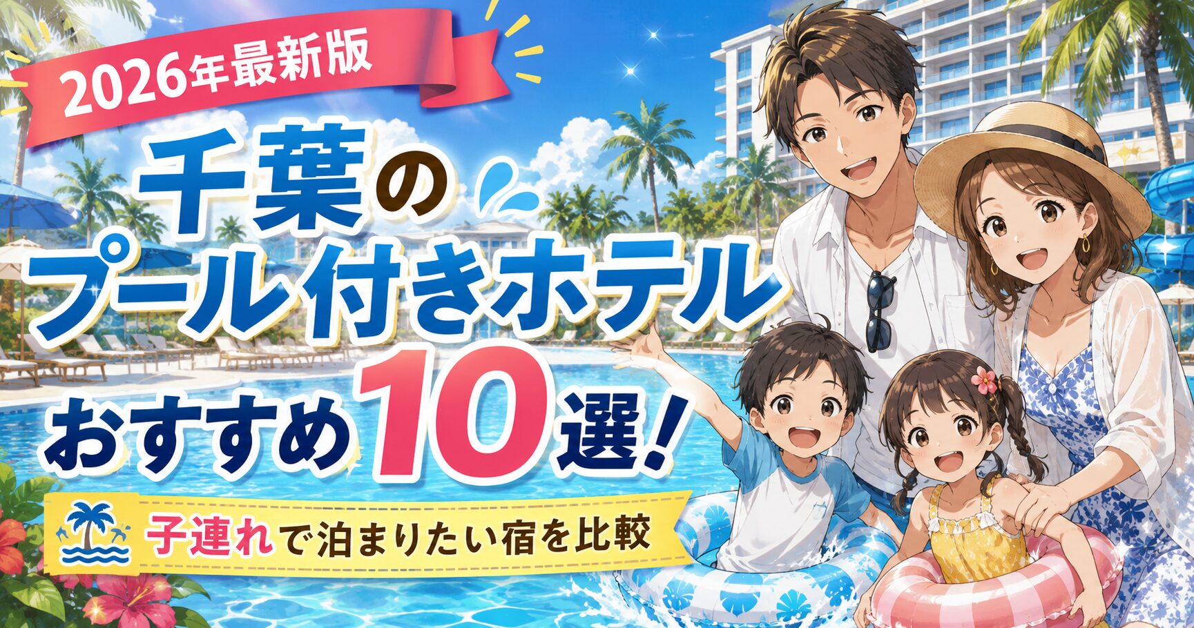 【2026年最新】千葉のプール付きホテルおすすめ10選！子連れで泊まりたい宿を比較
